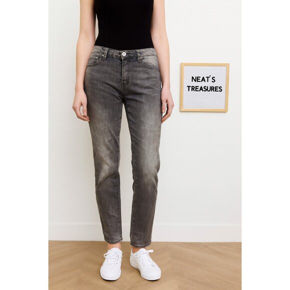 DG2 Diane Gilman Womens Soft Stretch Skinny Gray Pants Jeans Jeggings Size 6 - Picture 1 of 8